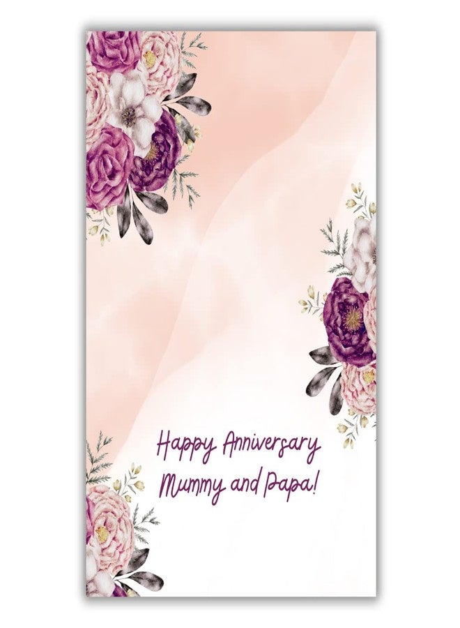 AanyaCentric Anniversary Gift For Parents - Printed A5 Size Greeting Card for your Mom Dad - Best Anniversary Gift For Maa Papa - Prewritten Message - Image 2